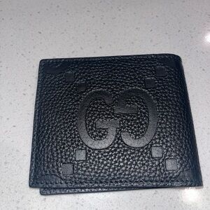 Gucci Black Textured Leather Wallet